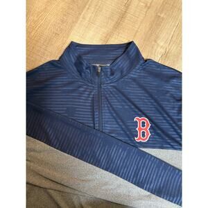 Boston Red Sox Quarter Zip Fanatics Mne's Medium Lightweight Athletic Longsleeve